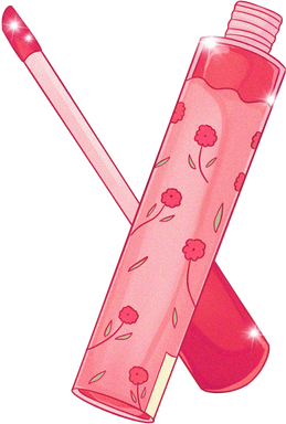 Manhwa Style Floral Lip Gloss